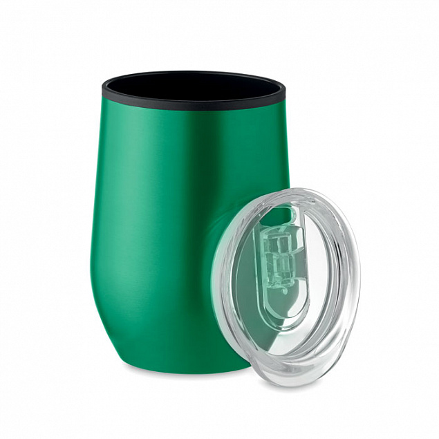 Дорожная чашка с двойными стенк с логотипом  заказать по выгодной цене в кибермаркете AvroraStore