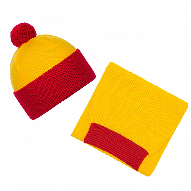 Набор Snappy, желтый с красным с логотипом  заказать по выгодной цене в кибермаркете AvroraStore