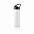 Спортивная бутылка для воды с трубочкой, 500 мл, белый с логотипом  заказать по выгодной цене в кибермаркете AvroraStore