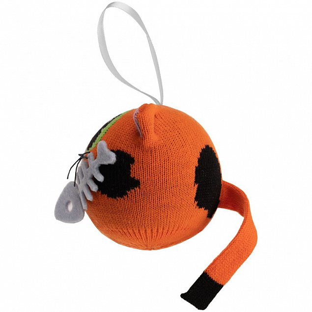 Елочный шар «Кот с рыбкой» с логотипом  заказать по выгодной цене в кибермаркете AvroraStore