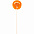 Леденец Lollifruit, оранжевый с апельсином с логотипом  заказать по выгодной цене в кибермаркете AvroraStore