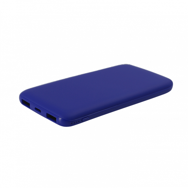 Внешний аккумулятор Bplanner Power 2 ST, софт-тач, 10000 mAh (Синий) с логотипом  заказать по выгодной цене в кибермаркете AvroraStore