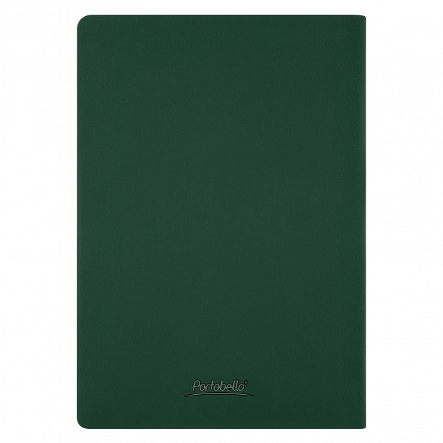 Ежедневник Portobello Trend, Latte soft touch, недатированный, зеленый с логотипом  заказать по выгодной цене в кибермаркете AvroraStore