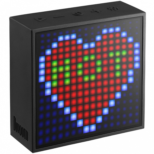 Беспроводная колонка с пиксельным дисплеем Timebox-Evo с логотипом  заказать по выгодной цене в кибермаркете AvroraStore