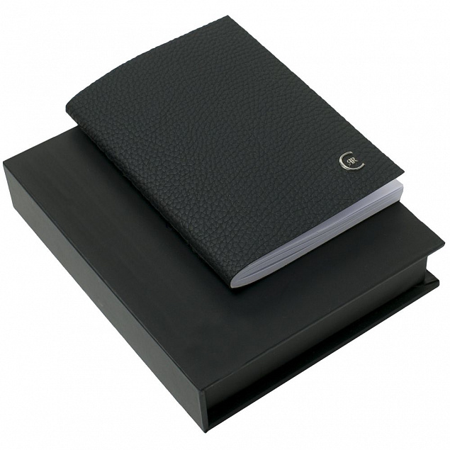 Блокнот Hamilton Mini, черный с логотипом  заказать по выгодной цене в кибермаркете AvroraStore