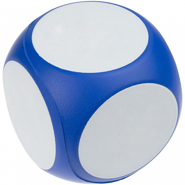 Антистресс «Куб», синий с логотипом  заказать по выгодной цене в кибермаркете AvroraStore