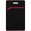 Чехол для пропуска Multimo, черный с красным с логотипом  заказать по выгодной цене в кибермаркете AvroraStore