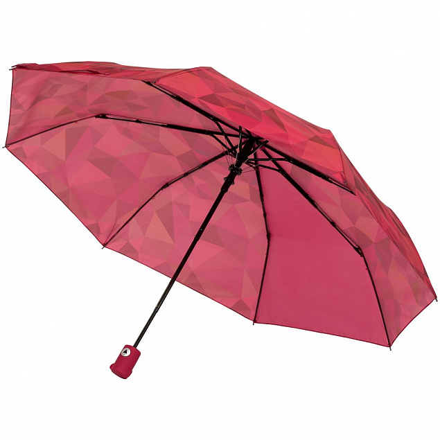 Складной зонт Gems, красный с логотипом  заказать по выгодной цене в кибермаркете AvroraStore