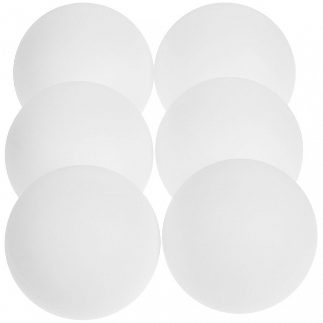 Набор из 6 мячей для настольного тенниса Pongo, белый с логотипом  заказать по выгодной цене в кибермаркете AvroraStore