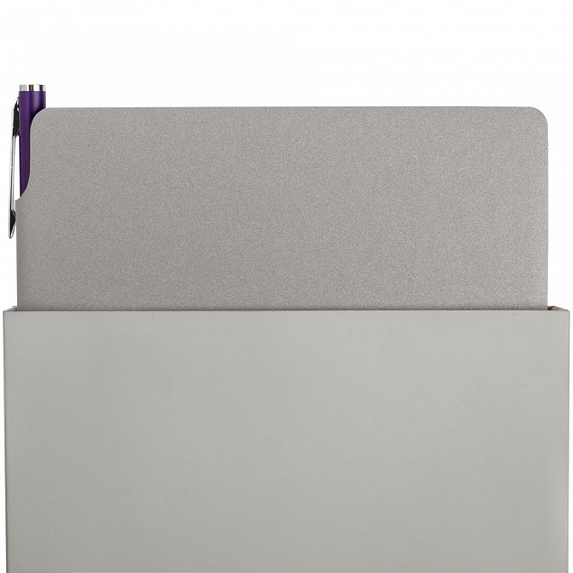 Набор Flexpen, серебристо-фиолетовый с логотипом  заказать по выгодной цене в кибермаркете AvroraStore