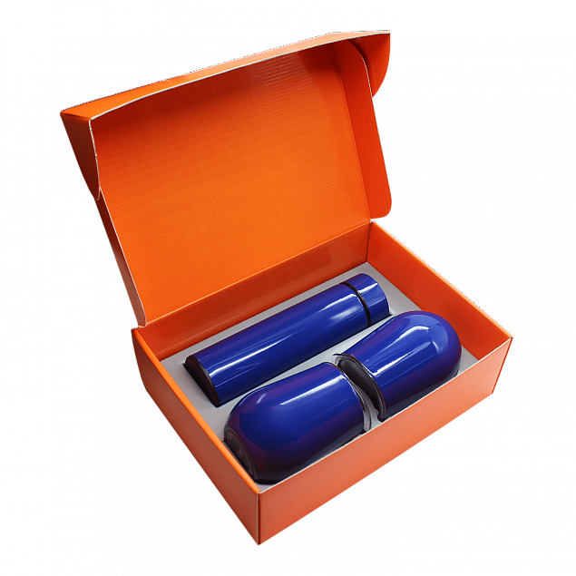 Набор Hot Box C2 G, синий с логотипом  заказать по выгодной цене в кибермаркете AvroraStore