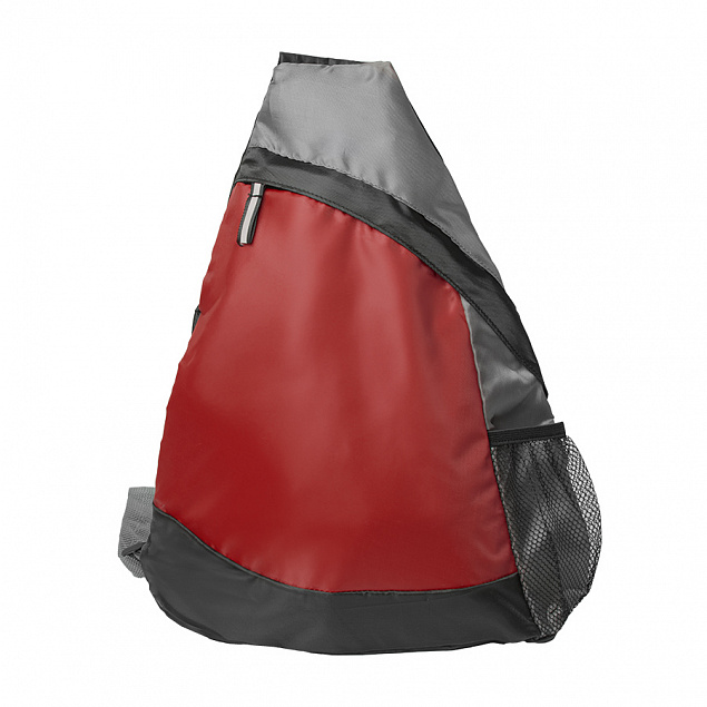 Рюкзак Pick, красный/серый/чёрный, 41 x 32 см, 100% полиэстер 210D с логотипом  заказать по выгодной цене в кибермаркете AvroraStore