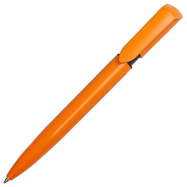 Ручка шариковая S40, оранжевая с логотипом  заказать по выгодной цене в кибермаркете AvroraStore