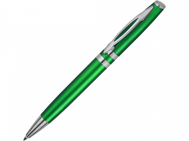 Ручка шариковая Невада, зеленый металлик с логотипом  заказать по выгодной цене в кибермаркете AvroraStore