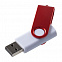 Флешка Twist Color, белая с красным, 16 Гб с логотипом  заказать по выгодной цене в кибермаркете AvroraStore