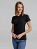 Рубашка поло женская Neptune, черная с логотипом  заказать по выгодной цене в кибермаркете AvroraStore