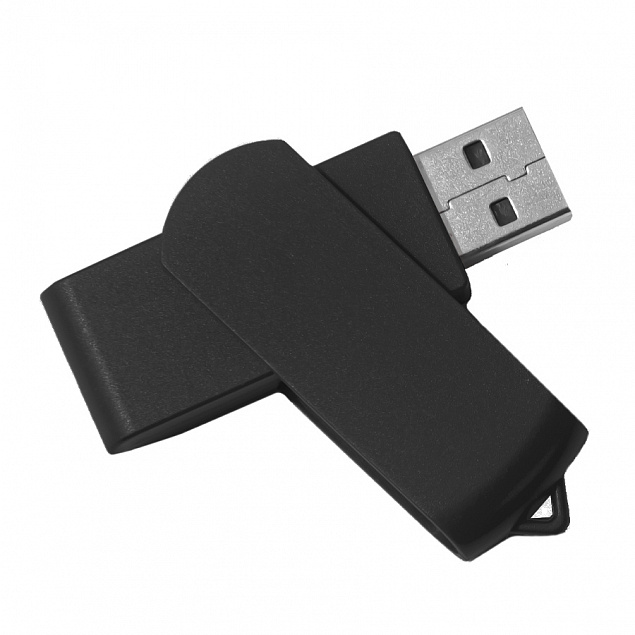 USB flash-карта SWING (8Гб), черный, 6,0х1,8х1,1 см, пластик с логотипом  заказать по выгодной цене в кибермаркете AvroraStore