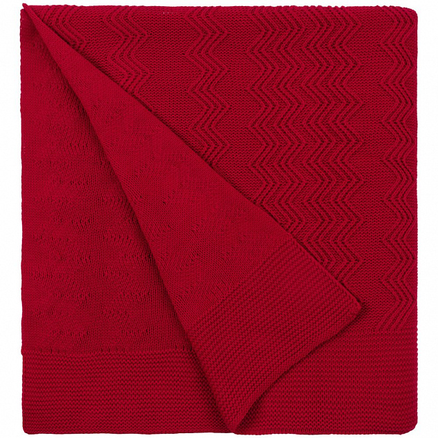 Плед Marea, красный с логотипом  заказать по выгодной цене в кибермаркете AvroraStore