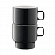 Набор чашек для кофе Utility, серый с логотипом  заказать по выгодной цене в кибермаркете AvroraStore