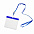 Ланъярд с держателем для бейджа; белый; 11,2х0,5 см; полиэстер, пластик; тампопечать, шелкограф с логотипом  заказать по выгодной цене в кибермаркете AvroraStore