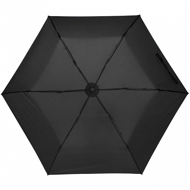 Зонт складной Luft Trek, черный с логотипом  заказать по выгодной цене в кибермаркете AvroraStore