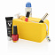 Непромокаемая силиконовая косметичка, желтая с логотипом  заказать по выгодной цене в кибермаркете AvroraStore