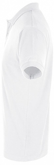 Рубашка поло мужская PERFECT MEN 180 белая с логотипом  заказать по выгодной цене в кибермаркете AvroraStore