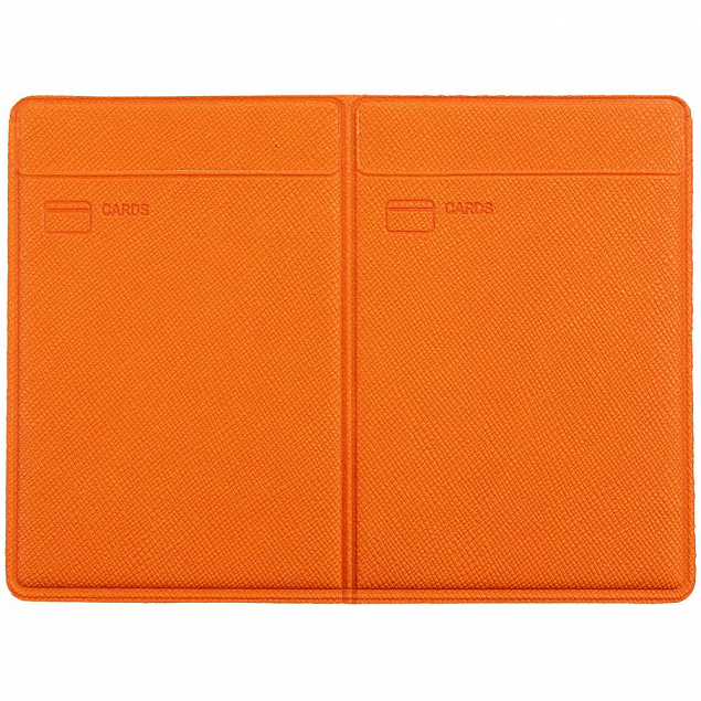 Обложка для автодокументов Devon, оранжевая с логотипом  заказать по выгодной цене в кибермаркете AvroraStore