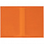Обложка для паспорта Shall, оранжевая с логотипом  заказать по выгодной цене в кибермаркете AvroraStore