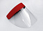 Защитный экран для лица с поролоном, красный с логотипом  заказать по выгодной цене в кибермаркете AvroraStore