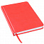 Ежедневник недатированный Bliss, А5,  красный, белый блок, без обреза с логотипом  заказать по выгодной цене в кибермаркете AvroraStore