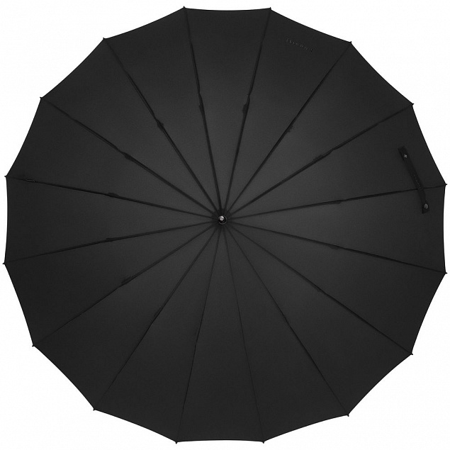 Зонт-трость Big Boss, черный с логотипом  заказать по выгодной цене в кибермаркете AvroraStore