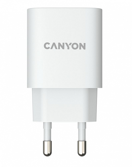Сетевое зарядное устройство Canyon Quick Charge с логотипом  заказать по выгодной цене в кибермаркете AvroraStore