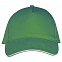 Бейсболка LONG BEACH, ярко-зеленая с белым с логотипом  заказать по выгодной цене в кибермаркете AvroraStore