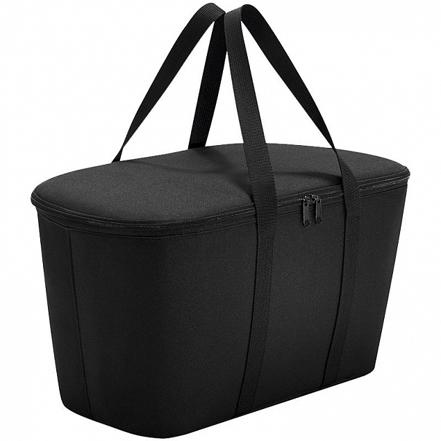 Термосумка Coolerbag, черная с логотипом  заказать по выгодной цене в кибермаркете AvroraStore