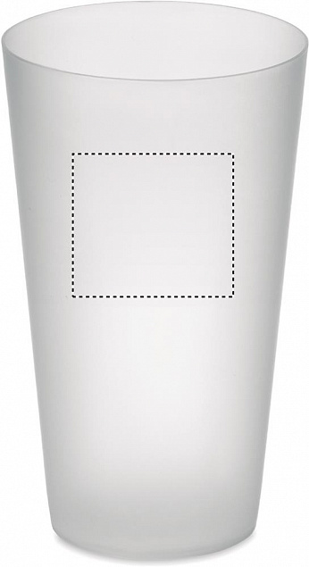 Frosted PP cup 550 ml с логотипом  заказать по выгодной цене в кибермаркете AvroraStore