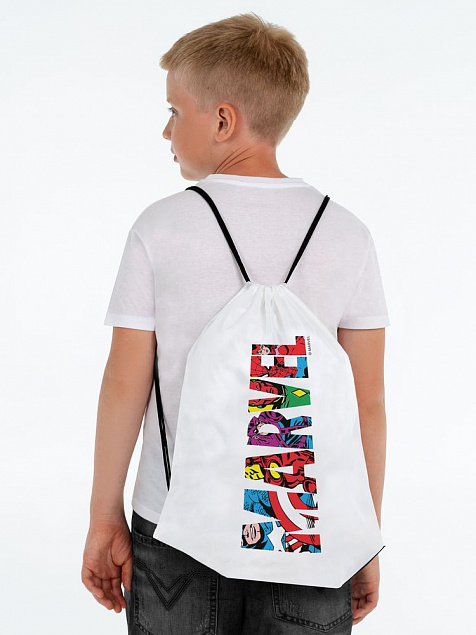 Рюкзак Marvel Avengers, белый с логотипом  заказать по выгодной цене в кибермаркете AvroraStore
