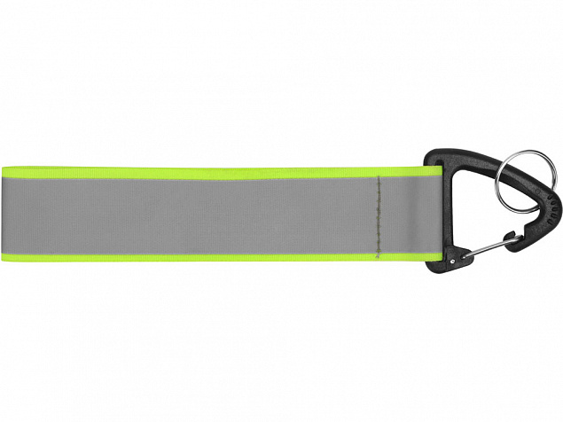 Светоотражающий брелок Reflector, серебристый/зеленый с логотипом  заказать по выгодной цене в кибермаркете AvroraStore