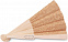 Деревянный веер с пробкой с логотипом  заказать по выгодной цене в кибермаркете AvroraStore