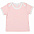 Футболка детская с коротким рукавом Baby Prime, розовая с молочно-белым с логотипом  заказать по выгодной цене в кибермаркете AvroraStore