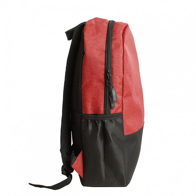Рюкзак PULL, красный/чёрный, 45 x 28 x 11 см, 100% полиэстер 300D+600D с логотипом  заказать по выгодной цене в кибермаркете AvroraStore