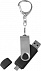 Флешка Double Twist 8 Гб черная с логотипом  заказать по выгодной цене в кибермаркете AvroraStore