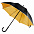 Зонт-трость Downtown, черный с синим с логотипом  заказать по выгодной цене в кибермаркете AvroraStore