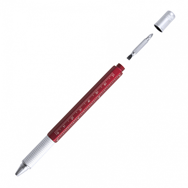 Ручка с мультиинструментом SAURIS, пластик, металл с логотипом  заказать по выгодной цене в кибермаркете AvroraStore