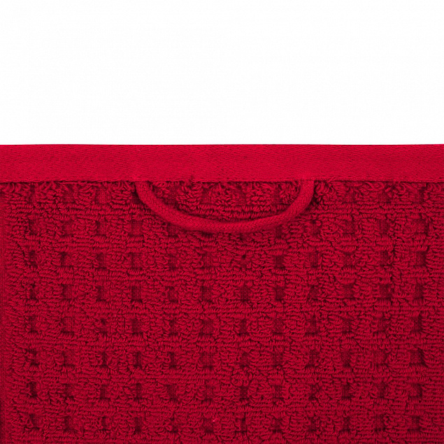 Полотенце Farbe, среднее, бордовое с логотипом  заказать по выгодной цене в кибермаркете AvroraStore
