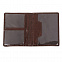 Чехол для документов Classic, коричневый с логотипом  заказать по выгодной цене в кибермаркете AvroraStore