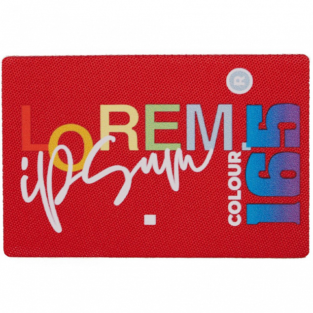 Наклейка тканевая Lunga, L, красная с логотипом  заказать по выгодной цене в кибермаркете AvroraStore