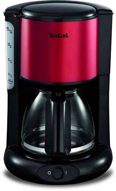 Кофеварка Confidence, красная с логотипом  заказать по выгодной цене в кибермаркете AvroraStore