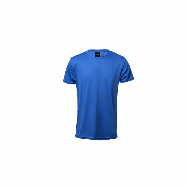 Футболка из RPET, синяя с логотипом  заказать по выгодной цене в кибермаркете AvroraStore