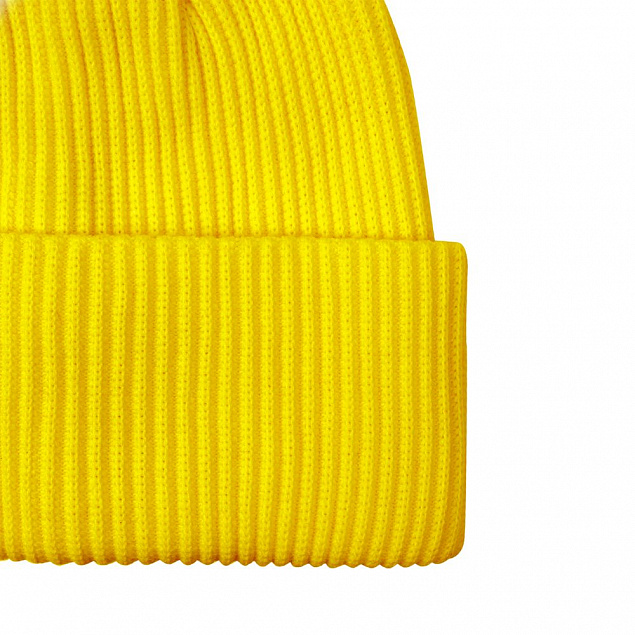 Шапка Franky, желтая с логотипом  заказать по выгодной цене в кибермаркете AvroraStore